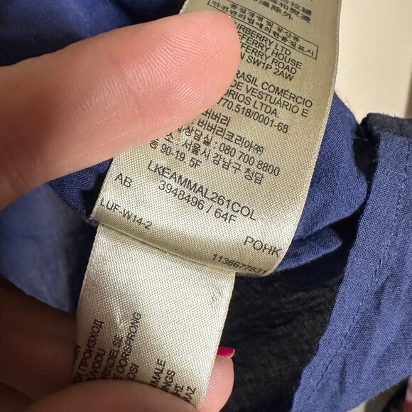 Burberry Brit Plaid Button Up Shirt Womens Size XS Luxe Preppy Academia Classic - Picture 6 of 7